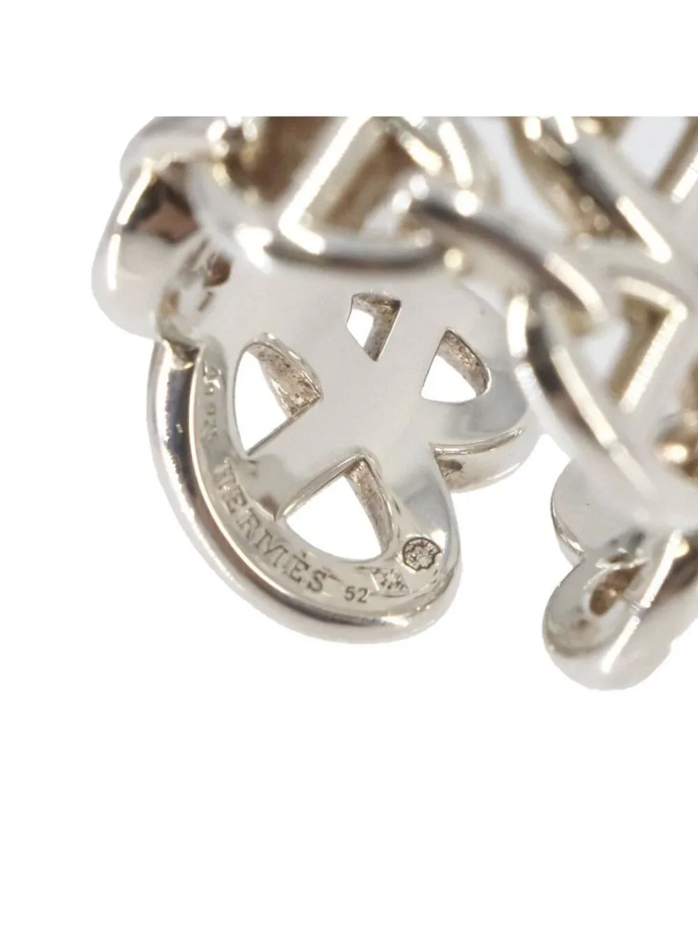 Hermes Chaine D'ancre GM 52 Ring 925 Sterling Silver